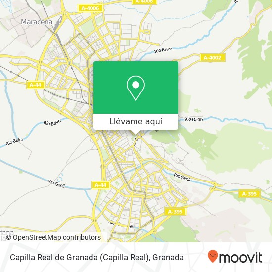 Mapa Capilla Real de Granada