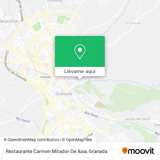 Mapa Restaurante Carmen Mirador De Aixa