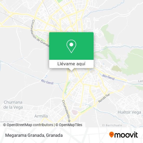 Mapa Megarama Granada