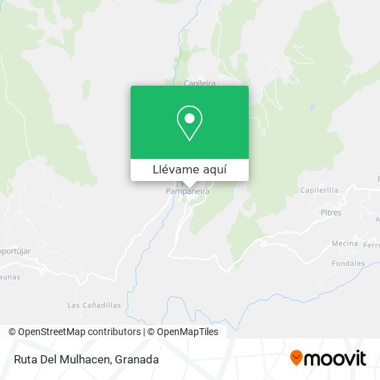 Mapa Ruta Del Mulhacen