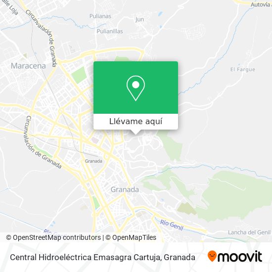 Mapa Central Hidroeléctrica Emasagra Cartuja