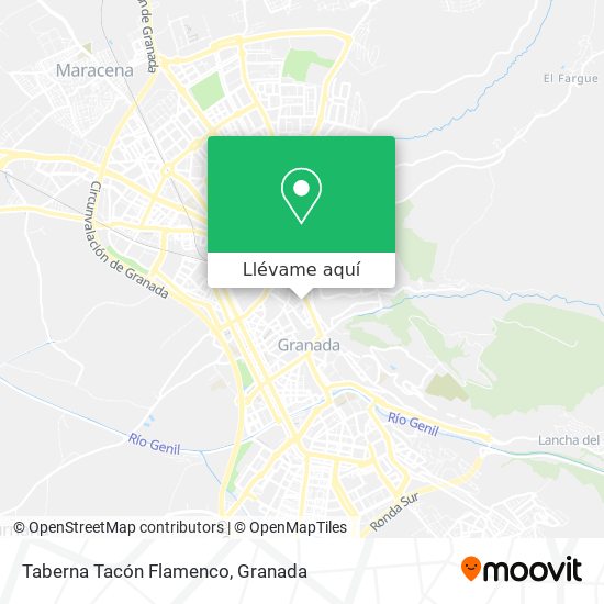 Mapa Taberna Tacón Flamenco