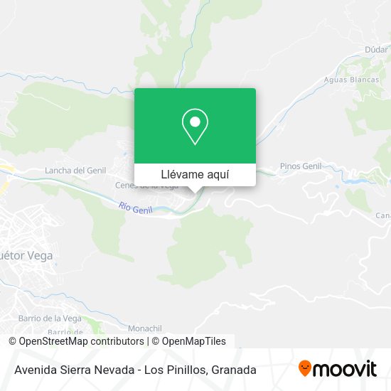 Mapa Avenida Sierra Nevada - Los Pinillos