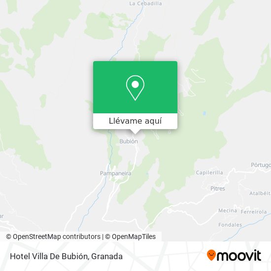 Mapa Hotel Villa De Bubión