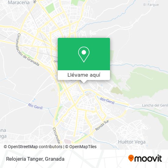 Mapa Relojería Tanger