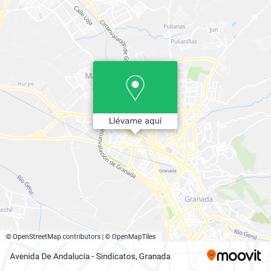 Mapa Avenida De Andalucía - Sindicatos