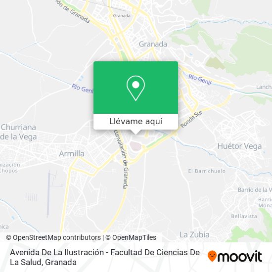 Mapa Avenida De La Ilustración - Facultad De Ciencias De La Salud