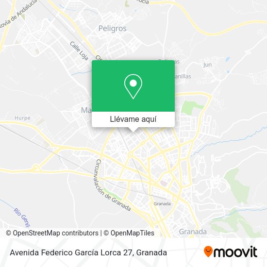Mapa Avenida Federico García Lorca 27