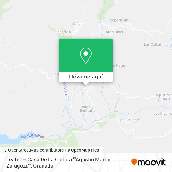 Mapa Teatro – Casa De La Cultura ""Agustín Martín Zaragoza""