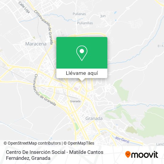 Mapa Centro De Inserción Social - Matilde Cantos Fernández