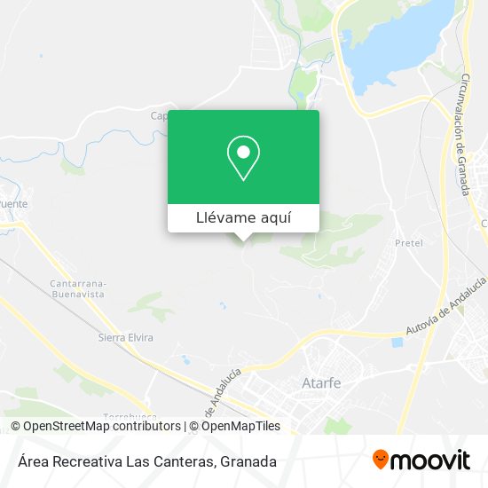 Mapa Área Recreativa Las Canteras