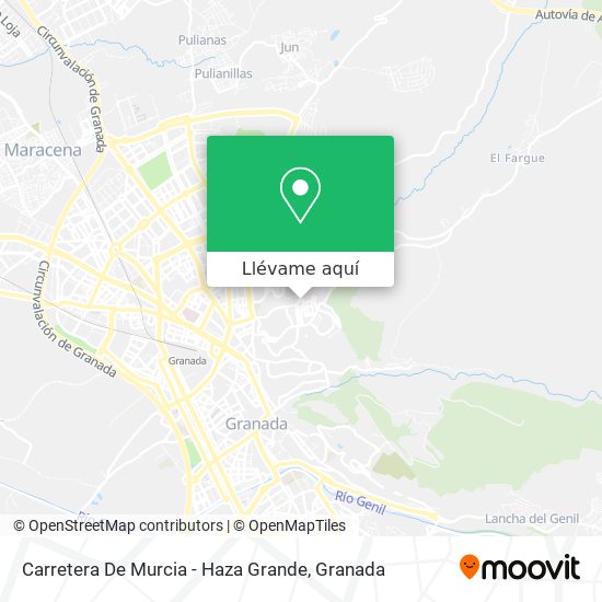 Mapa Carretera De Murcia - Haza Grande