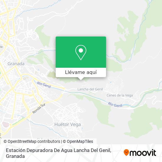 Mapa Estación Depuradora De Agua Lancha Del Genil