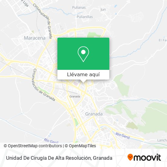 Mapa Unidad De Cirugía De Alta Resolución