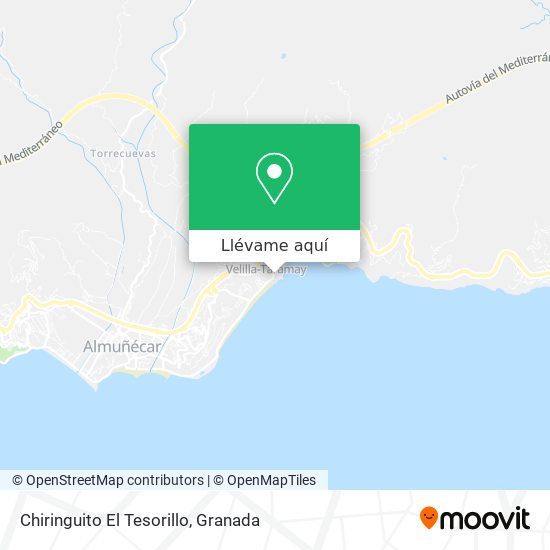 Mapa Chiringuito El Tesorillo