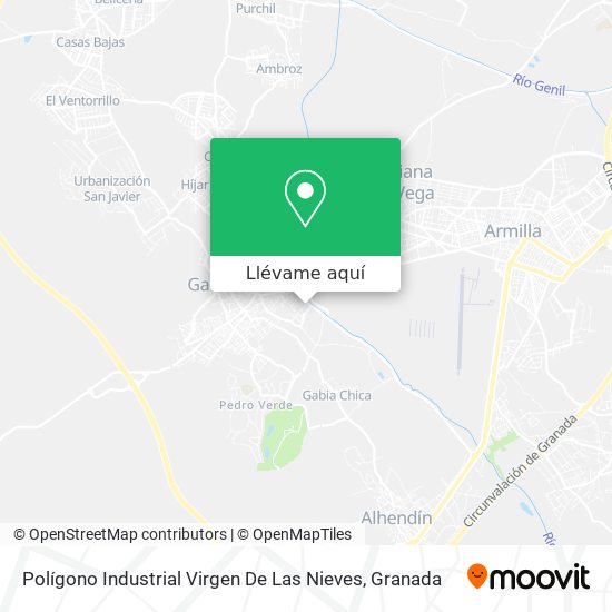 Mapa Polígono Industrial Virgen De Las Nieves