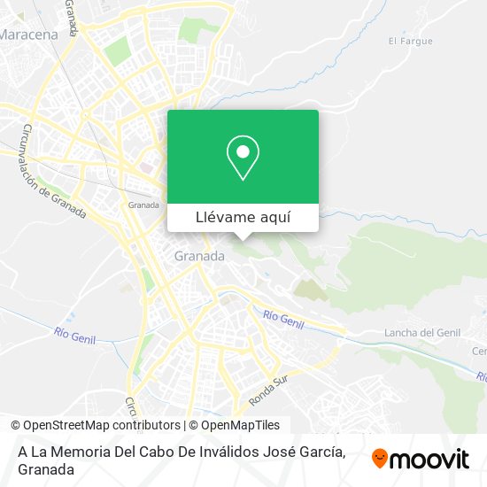 Mapa A La Memoria Del Cabo De Inválidos José García
