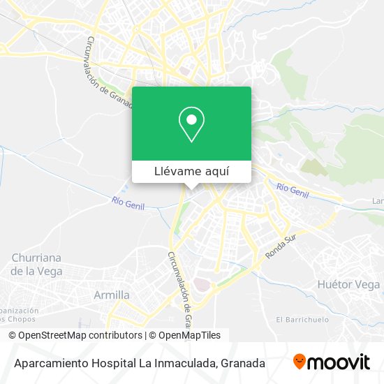 Mapa Aparcamiento Hospital La Inmaculada