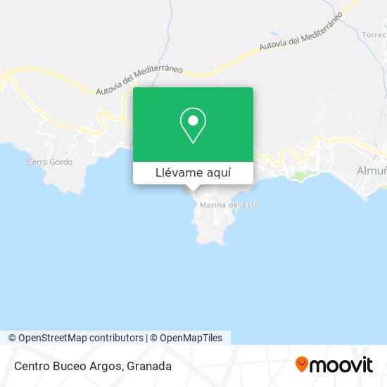 Mapa Centro Buceo Argos