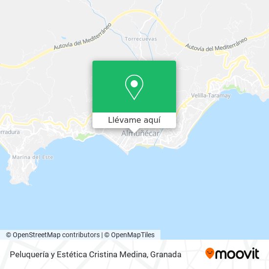Mapa Peluquería y Estética Cristina Medina