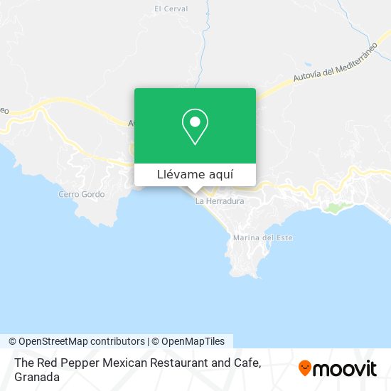 Mapa The Red Pepper Mexican Restaurant and Cafe