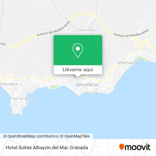 Mapa Hotel Suites Albayzin del Mar