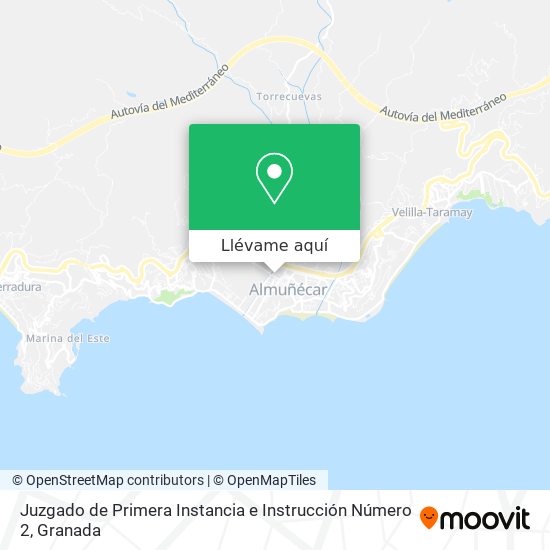 Mapa Juzgado de Primera Instancia e Instrucción Número 2