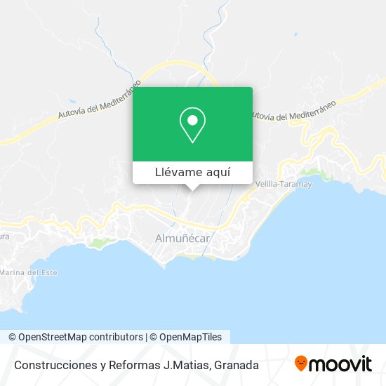 Mapa Construcciones y Reformas J.Matias