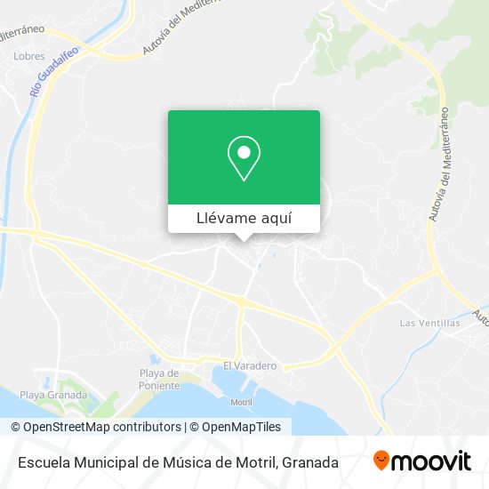 Mapa Escuela Municipal de Música de Motril