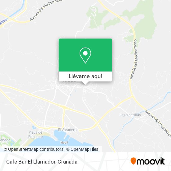 Mapa Cafe Bar El Llamador