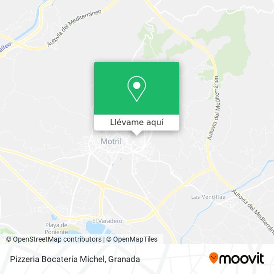 Mapa Pizzeria Bocateria Michel