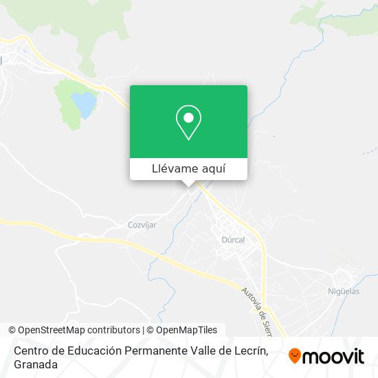 Mapa Centro de Educación Permanente Valle de Lecrín