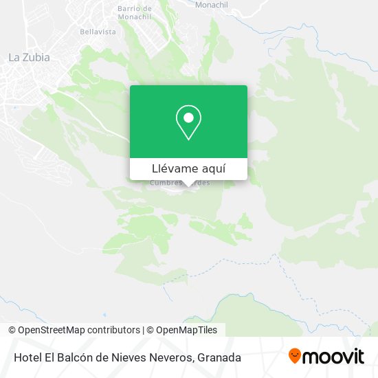 Mapa Hotel El Balcón de Nieves Neveros