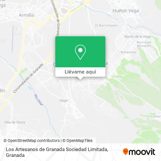 Mapa Los Artesanos de Granada Sociedad Limitada