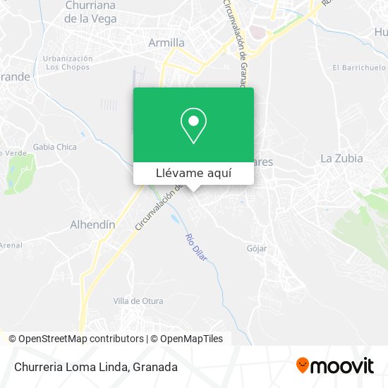 Mapa Churreria Loma Linda