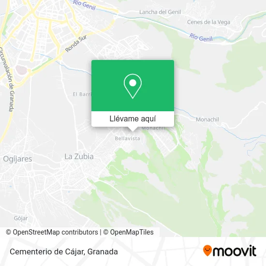 Mapa Cementerio de Cájar