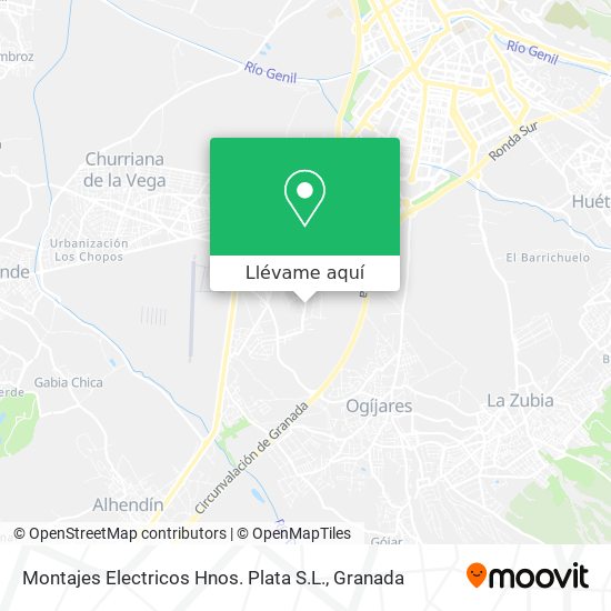 Mapa Montajes Electricos Hnos. Plata S.L.