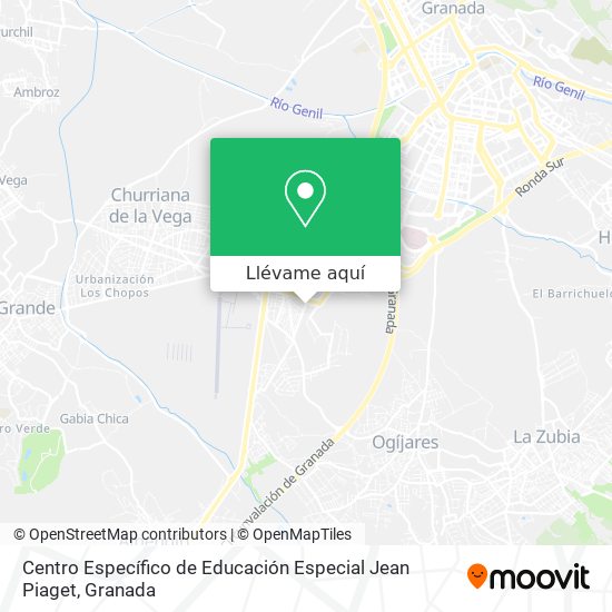 Mapa Centro Específico de Educación Especial Jean Piaget