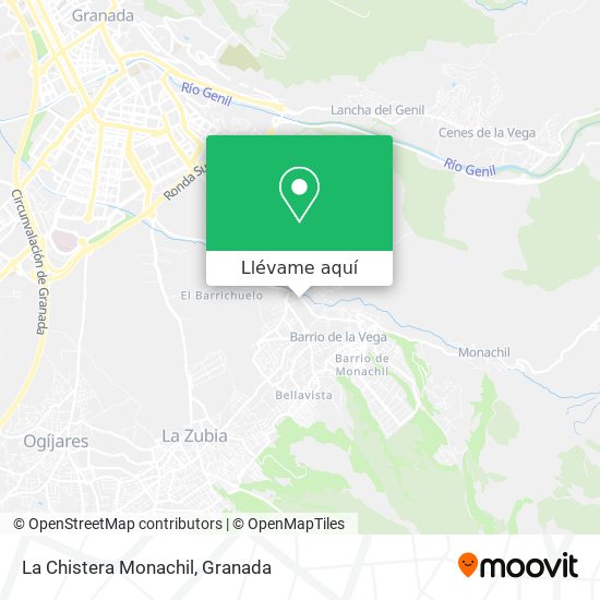 Mapa La Chistera Monachil