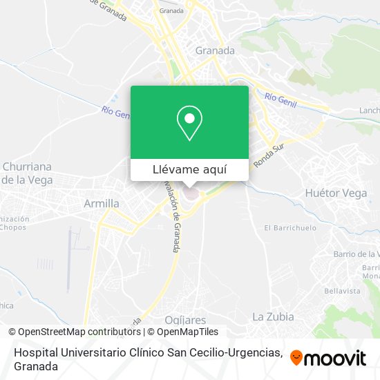 Mapa Hospital Universitario Clínico San Cecilio-Urgencias