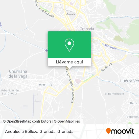 Mapa Andalucía Belleza Granada