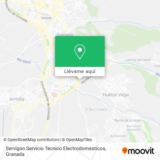 Mapa Servigon Servicio Técnico Electrodomesticos