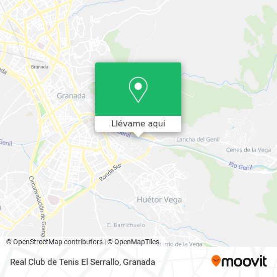 Mapa Real Club de Tenis El Serrallo
