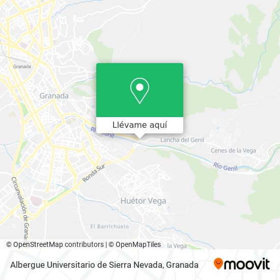 Mapa Albergue Universitario de Sierra Nevada