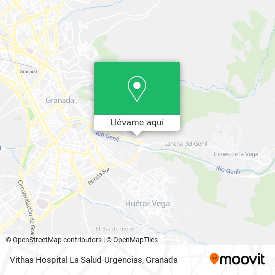 Mapa Vithas Hospital La Salud-Urgencias