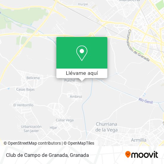 Mapa Club de Campo de Granada