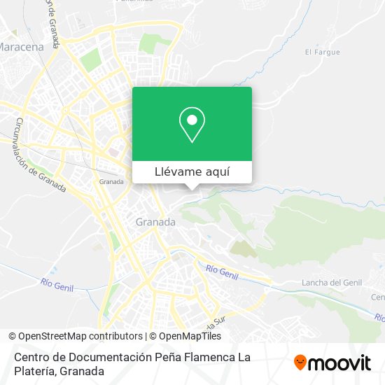 Mapa Centro de Documentación Peña Flamenca La Platería