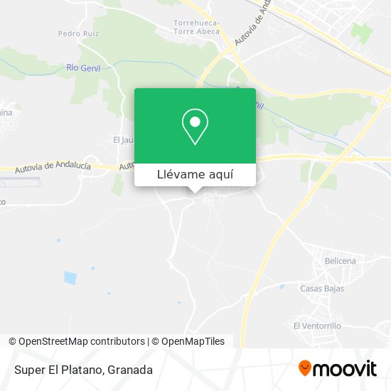 Mapa Super El Platano
