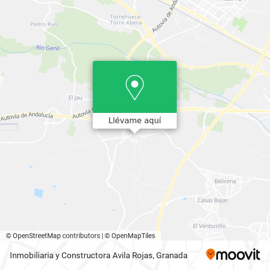 Mapa Inmobiliaria y Constructora Avila Rojas
