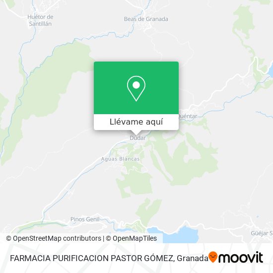 Mapa FARMACIA PURIFICACION PASTOR GÓMEZ